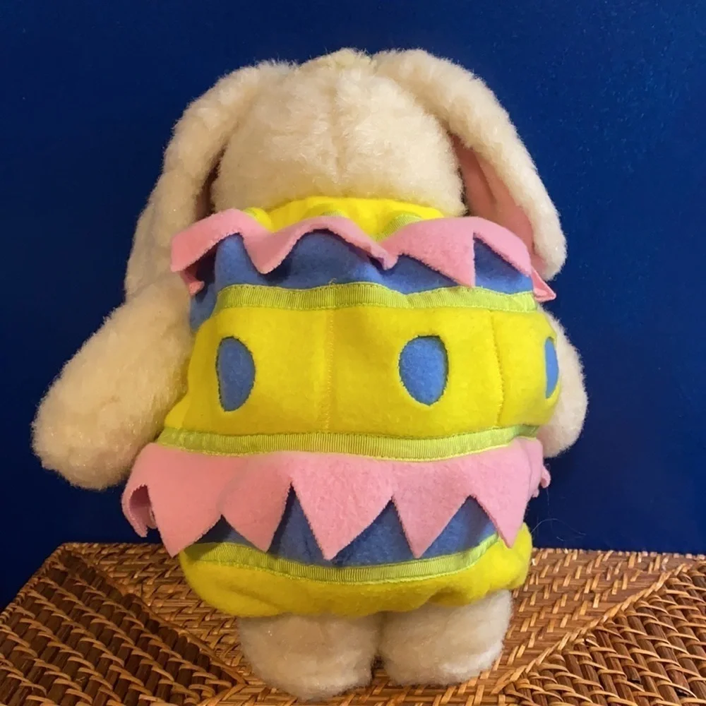 Vintage Retired 1997 Build A Bear Easter Bunny Stuffed Rabbit with Outfit